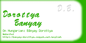 dorottya banyay business card