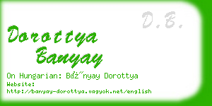 dorottya banyay business card